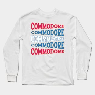 TEXT ART USA COMMODORE Long Sleeve T-Shirt